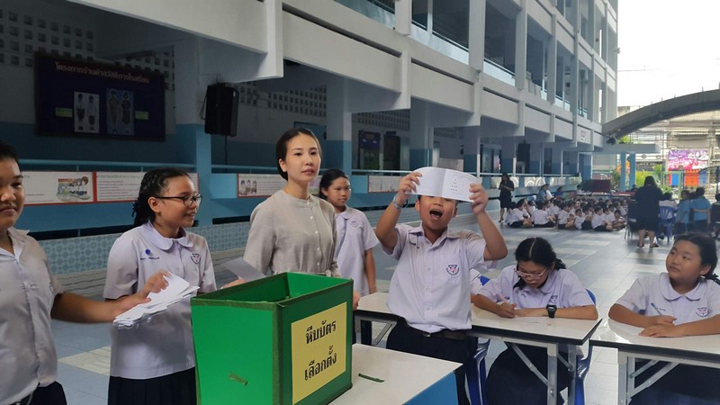 กิจกรรมเลือกตั้งประธานนักเรียน ปีการศึกษา 2561