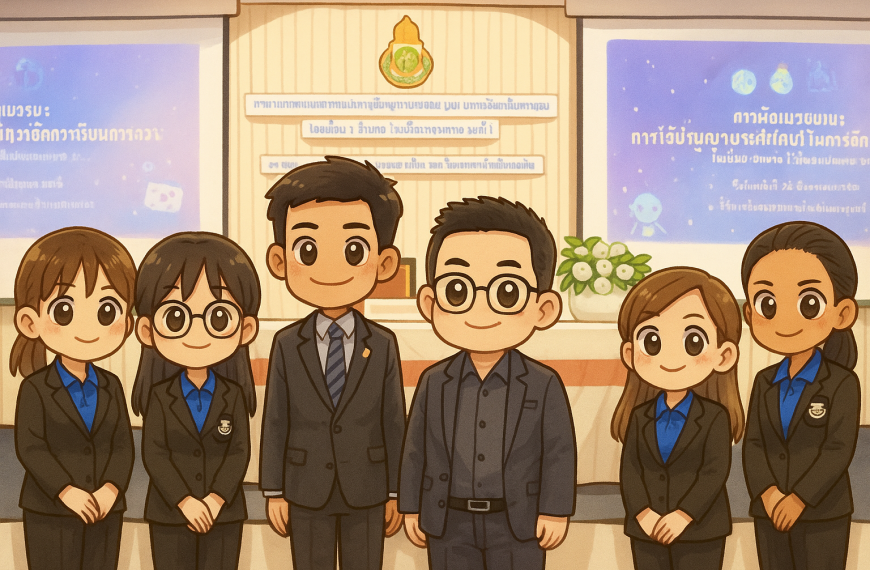 อบรมเชิงปฏิบัติการเรื่อง “การพัฒนาสมรรถนะการใช้ปัญญาประดิษฐ์ (AI)ในการเรียนการสอน” ภายใต…