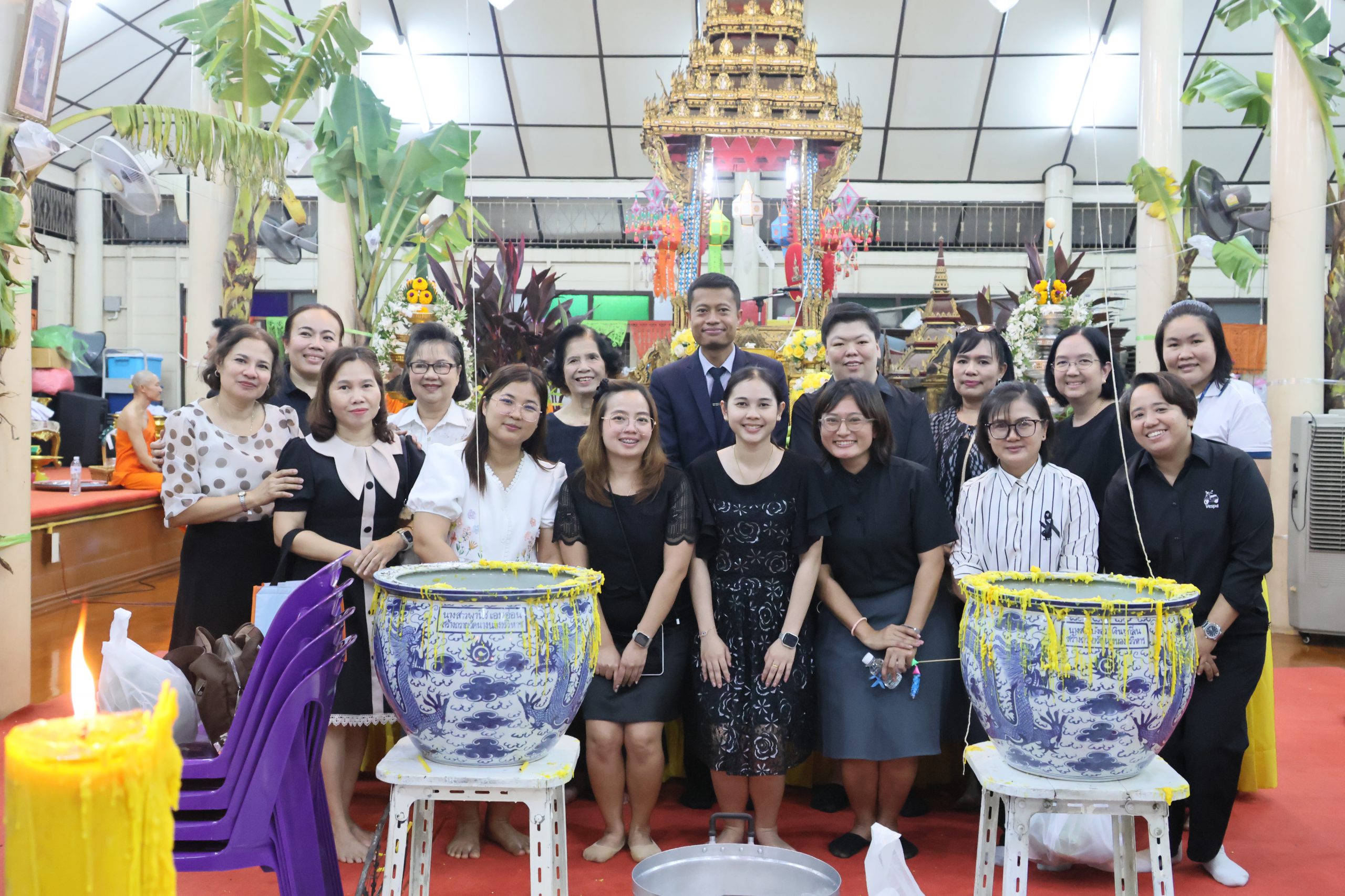 ผู้บริหาร พร้อมด้วยคณะครูโรงเรียนอนุบาลวัดนางนอง เข้าร่วมฟังเทศน์มหาชาติ (มหาเวสสันดรชาดก) ณ วัดนางน…